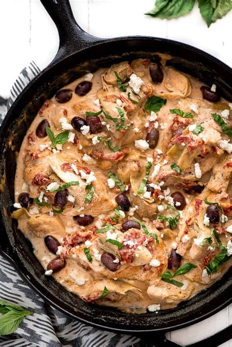 Creamy Mediterranean Chicken The Recipe Critic Recipe Ocean