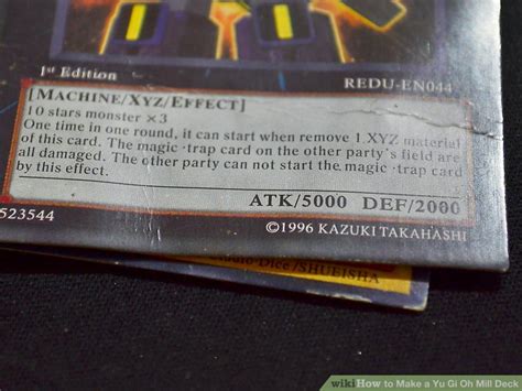 How To Make A Yu Gi Oh Mill Deck 12 Steps With Pictures