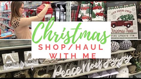 CHRISTMAS SHOP WITH ME HAUL HOBBY LOBBY WALMART ALDI YouTube