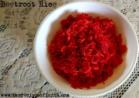 The Recipes Of India Beetroot Rice Recipe How To Make Beetroot Rice