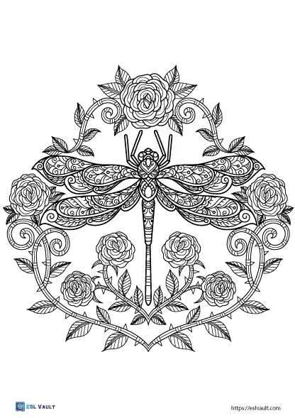 15 Dragonfly Coloring Page Shannambrin