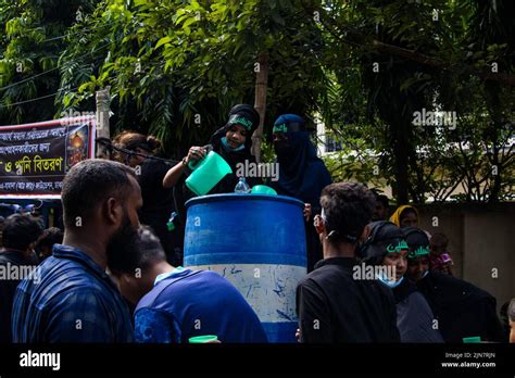 Bangladesh Th Aug Bangladeshi Shia Muslims March And Carry