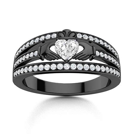 Black Gold Rings For Women | Diamondere