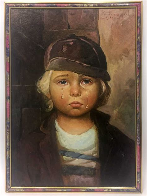 Auction Giovanni Bragolin Crying Children Crying Boy And Crying Girl