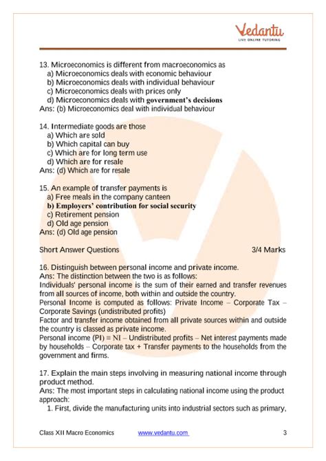 Cbse Class Economics Chapter National Income Accounting