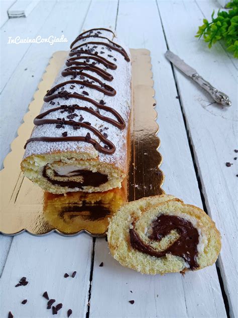 Rotolo Con Crema Al Mascarpone E Nutella In Cucina Con Giada