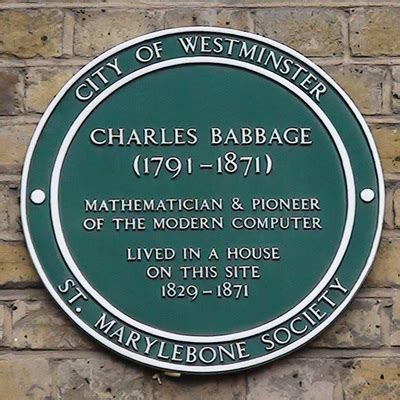 Charles Babbage : London Remembers, Aiming to capture all memorials in ...