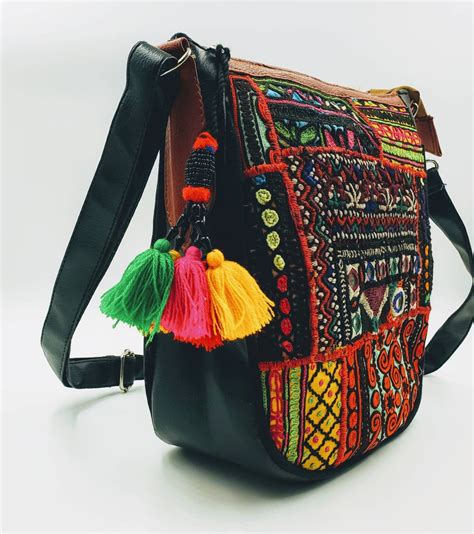 Embroidered Banjara Patchwork Crossbody Bag Tribal Crossbody Bag