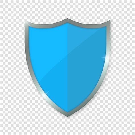 Blue shield. | Premium Vector