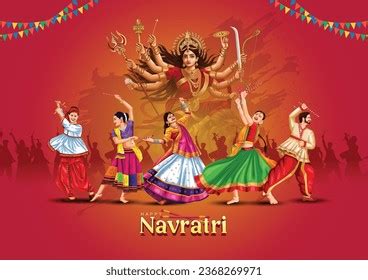 7,469 Navratri Dandiya Festival Images, Stock Photos, and Vectors | Shutterstock