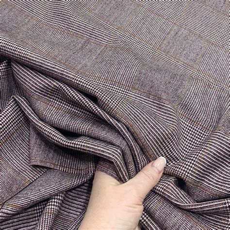 Костюмная ткань в клетку, Stella McCartney, шерсть 100%, Италия в ...