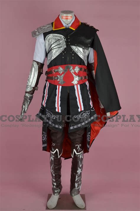 Custom Ezio Cosplay Costume Black From Assassins Creed