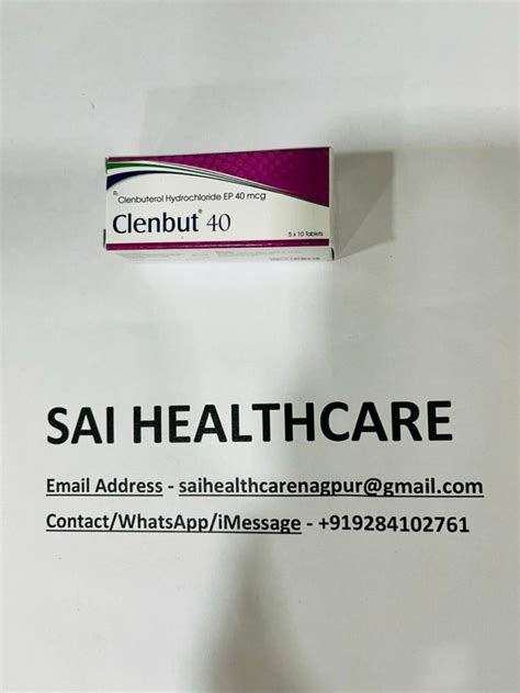 Clenbuterol 40mg Tablet At Rs 250box Clenbuterol Hcl Tablets In