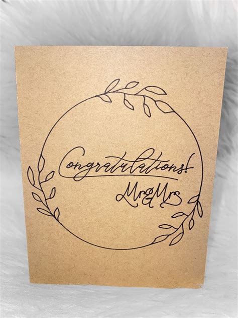 Engagement Wedding Congratulations Card Etsy Wedding