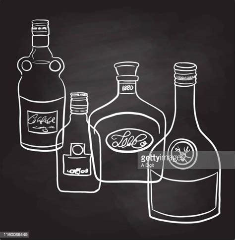 Rum Bottle Drawing Photos and Premium High Res Pictures - Getty Images