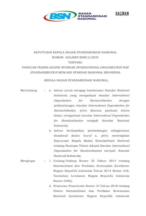 Pdf Tentang Panduan Teknis Adopsi Standar Republik Indonesia