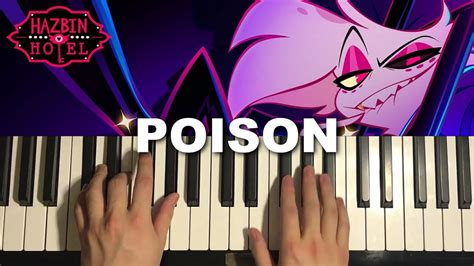 Hazbin Hotel Poison Piano Tutorial Lesson Youtube