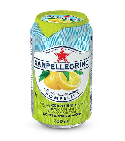 San Pellegrino Boisson Italienne Pétillante Aux Fruits Pompelmo 330 Ml