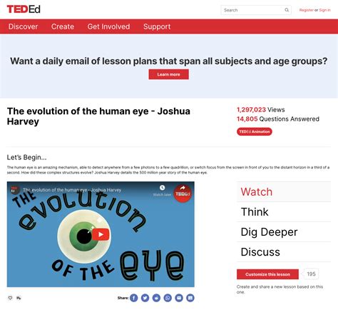 evolution   human eye instructional video    grade