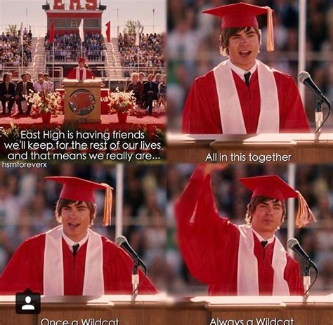 High School Musical Graduation Quotes