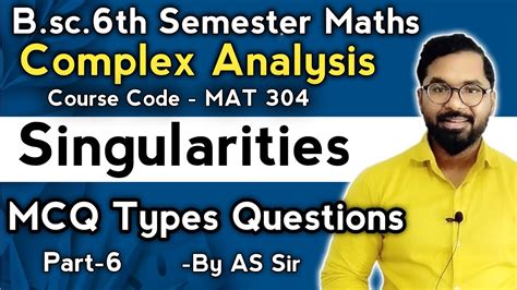 Singularities B Sc Th Semester Maths Mcq Types Questions Complex