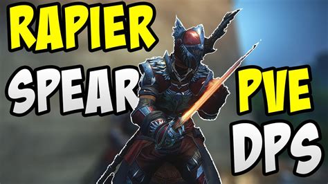 New World Rapier Spear PvE DPS Build New World PvE YouTube