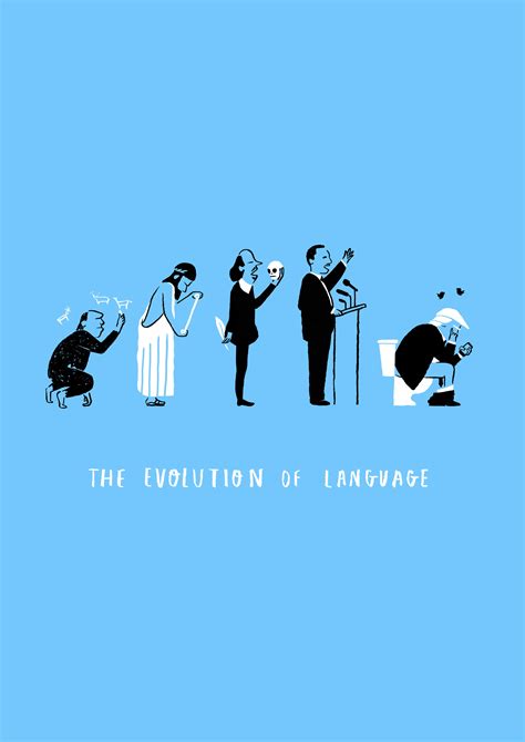 The Evolution of Language — Peter Ryan Illustration