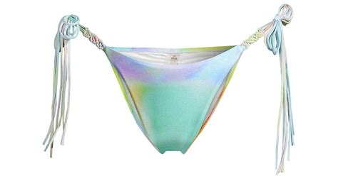 PQ Swim Mila Tie Dye String Bikini Bottoms In Blue Lyst