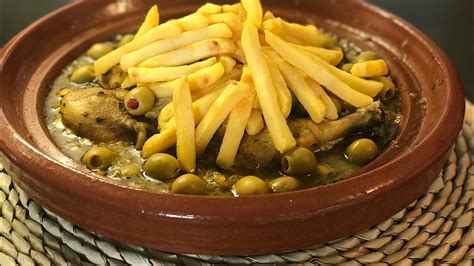 Tajine De Poulet Aux Olives Et Frites