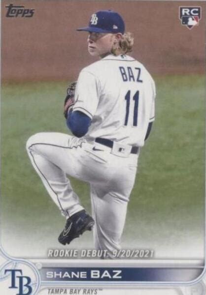 2022 Topps Update Series Rookie Debut US240 Shane Baz RC For Sale