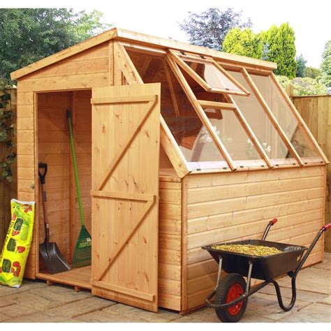 Winchester 8ft X 6ft 2 49m X 1 89m Potting Shed Wooden Greenhouse