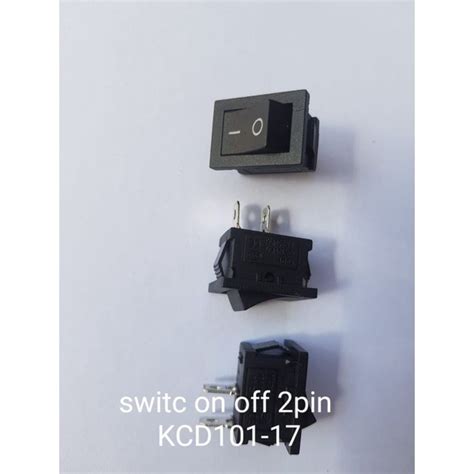 Jual Saklar Rocker Switch ON OFF Hitam 2pin Switch Hitam ON OFF 2