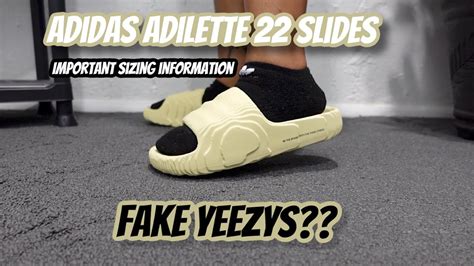 UNBOXING ADIDAS ADILETTE 22 SLIDES ON FEET SIZING FAKE YEEZYS