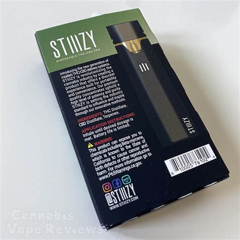 STIIIZY Disposable Vape Pen Cannabis Vape Reviews