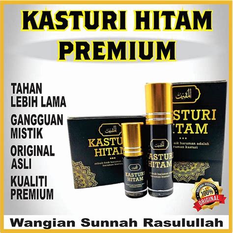 PREMIUM WANGIAN MINYAK WANGI KASTURI HITAM ASLI ORIGINAL Shopee Malaysia