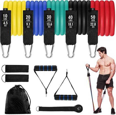 Aiglam Bandes de Résistance Musculation 11 PCS Bande de Elastiques