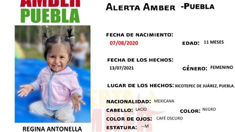 Activan Alerta Amber para localizar a niña de 11 meses desaparecida en