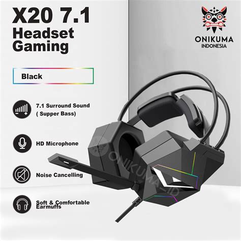 Headphone Gaming Onikuma X With Surround Sound And Hi Fi For Pc