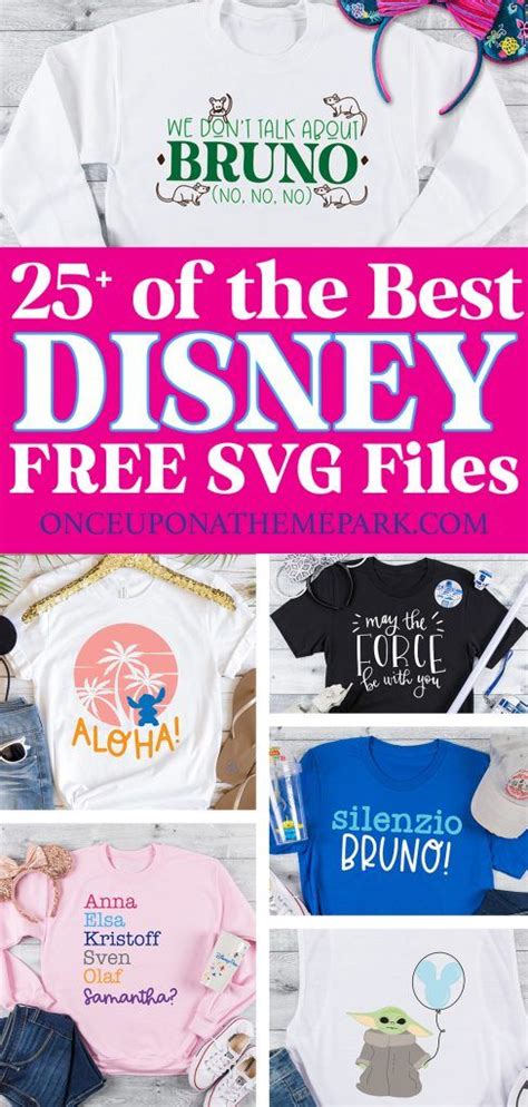 25 Free Disney Svg Files In 2024 Diy Disney Shirts Disney Free