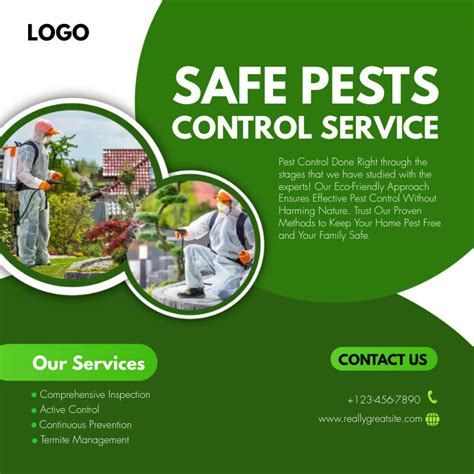 Pest Control Service Flyers Template Postermywall