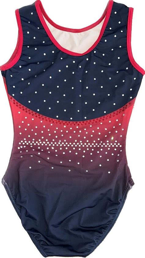 Milly Girls Gymnastics Leotard With 100s Of Crystals Lilachelene