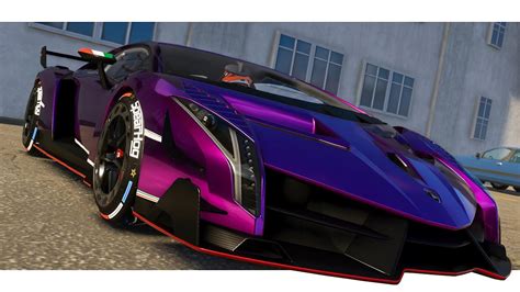 Lamborghini Veneno Chrome Purple Las Vegas The Crew 2 1440p HD