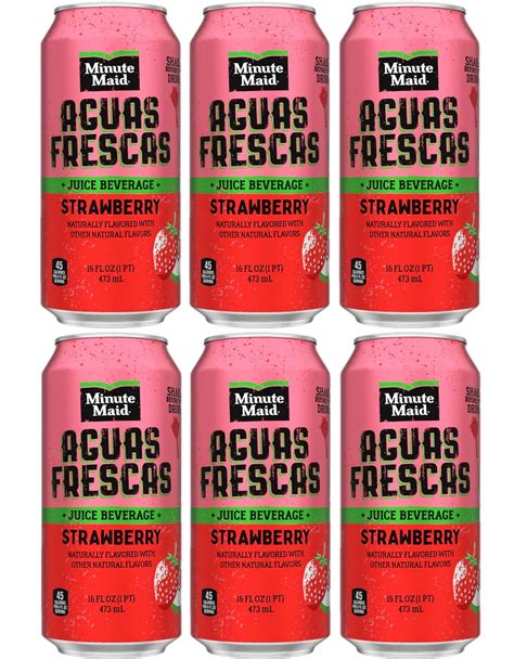 Amazon Minute Maid Aguas Frescas Juice Beverage 16oz Cans Pack