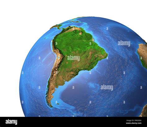 Vista satelital de alta resolución del Planeta Tierra enfocada en