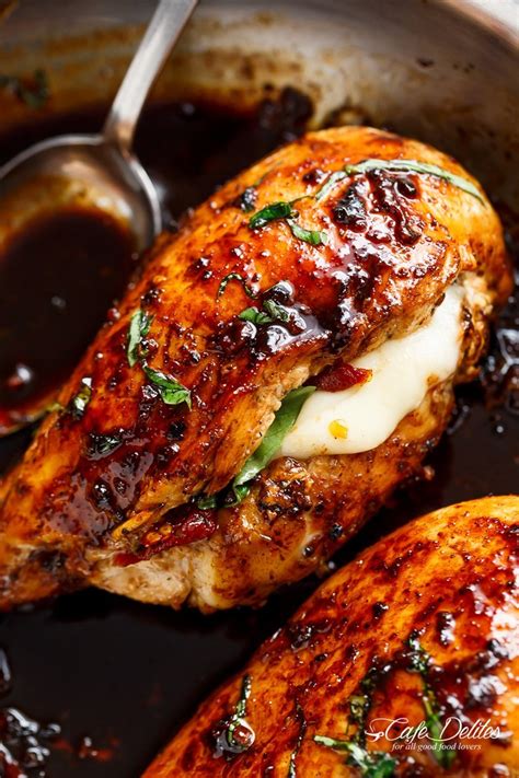 Caprese Stuffed Balsamic Chicken Food And Everything Else Too