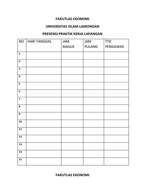 Absensi Pkl Pdf