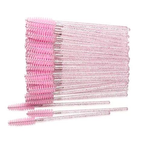 300 Crystal Shiny Disposable Mascara Wand Eyelash Eyebrow Brushes Spooly Applicator Makeup Kits