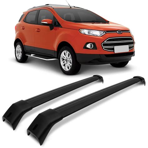 Rack De Teto Travessa Ecosport A Preto Suporta Kg Projecar