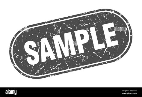 Sample Sign Sample Grunge Black Stamp Label Stock Vector Image Art