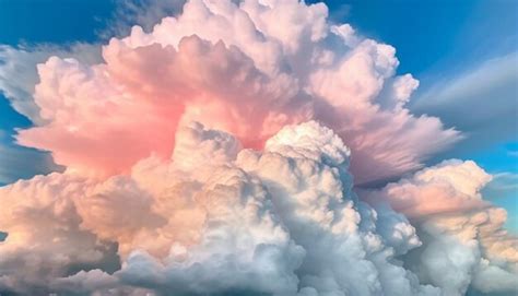 Premium Ai Image Vibrant Cumulus Clouds Fly High In Moody Dramatic